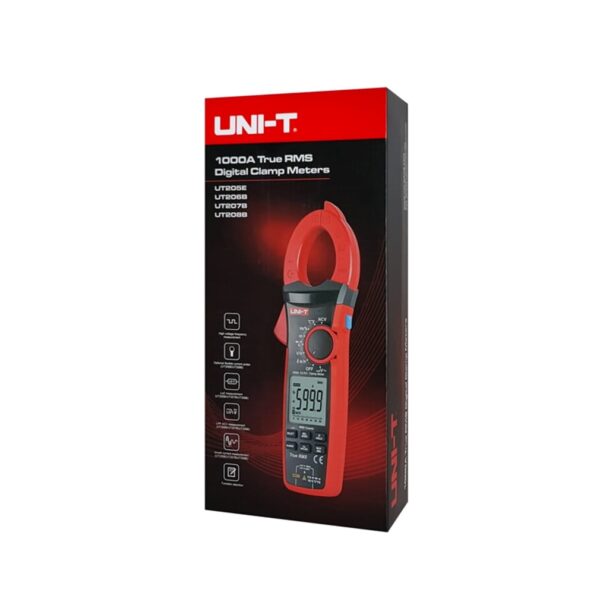 UNI-T πολύμετρο & αμπεροτσιμπίδα UT208B, 1000A AC/DC, NCV, True RMS
