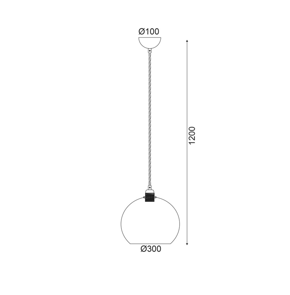 Κρεμαστό Φωτιστικό 1xΕ27 Διάφανο Κεχριμπάρι Γυαλί + Χρυσή Μεταλ. Ανάρτηση Φ30xΗ120cm Pythia