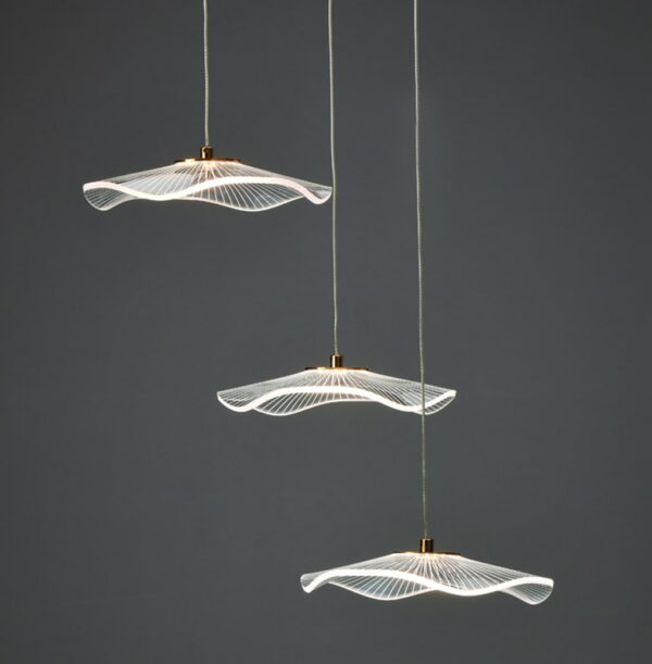 Κρεμαστό Φωτιστικό LED 15W 3000K 1050LM Ninfea Ορείχαλκο Μετ/κο IP20 D43xH210cm