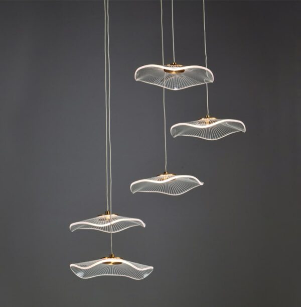 Κρεμαστό Φωτιστικό LED 25W 3000K 1750LM Ninfea Ορείχαλκο Μετ/κο IP20 D55xH260cm