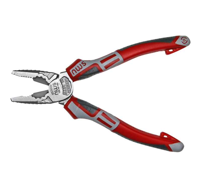 Πένσα nws gs γκρι-κόκκινη λαβή 180mm