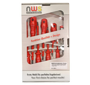 Σετ 8 κατσαβίδια nws vde 1000v κόκκινη λαβή