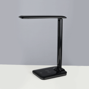 Επιτραπέζιο φ/σ led 5w μαύρο cct 320lm + touch switch + wireless/usb charger futur2