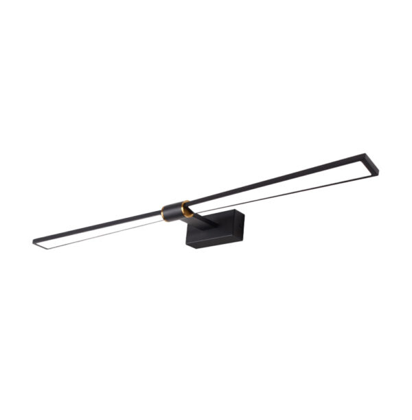 Επίτοιχο Φωτιστικό LED 18W 1170LM 4000K Μαύρο Αλουμίνιο 810x140x55mm Papigion