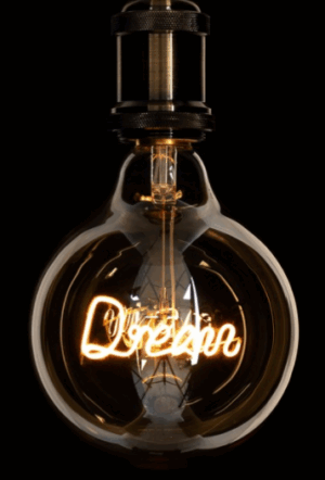 DREAM Λάμπα E27 G125 LED 2.4W 204lm 360° AC 220-240V IP20 Ultra Θερμό Λευκό 2200K Dimmable - Filament Chip - Μελί - Μ12.5 x Π12.5 x Υ18cm - 3 Χρόνια Εγγύηση