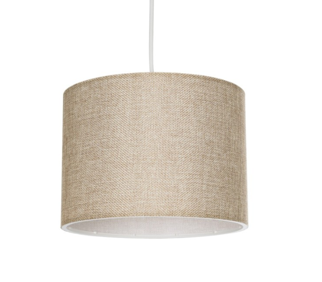 Μοντέρνο Κρεμαστό Φωτιστικό Οροφής με Ντουί 1 x E27 AC 220-240V IP20 - Μπεζ - Μ22 x Π22 x Υ20cm