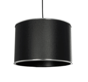 Μοντέρνο Κρεμαστό Φωτιστικό Οροφής με Ντουί 1 x E27 AC 220-240V IP20 - Mαύρο & Ασημί - Μ30 x Π30 x Υ23cm