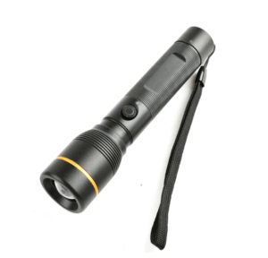 Led επαναφορτιζόμενος φακός με λειτουργία zoom 10w 1000lm 6500k ip44 li-ion 2200mah, type-c usb
