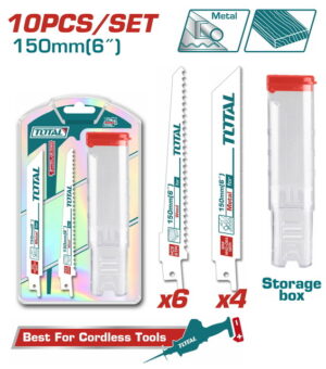 TOTAL ΛΑΜΑ ΣΠΑΘΟΣΕΓΑΣ ΜΕΤΑΛΛΟΥ+ΞΥΛΟΥ 150mm 10ΤΕΜ