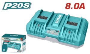 TOTAL ΕΠΑΓΓ. ΤΑΧΥΦΟΡΤΙΣΤΗΣ ΔΙΠΛΗΣ ΘΥΡΑΣ 8A ΓΙΑ ΜΠΑΤΑΡΙΕΣ Li-ion 20V