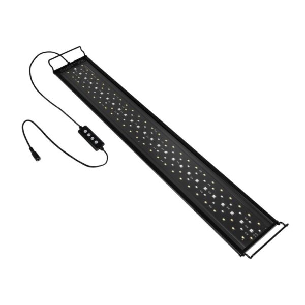 Φωτιστικό Ενυδρείου με Ενσωματωμένο Χειριστήριο LED 22W 1100lm 120° AC 220-240V Αδιάβροχο IP44 Πολύχρωμο RGBW Dimmable - Sanan SMD Chip - Μαύρο - Μ75 x Π11 x Υ3cm (79681) - Image 10