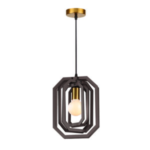 NETTO ΚΡΕΜΑΣΤΟ Φ/Σ 1ΧΕ27 ΣΚ.ΚΑΦΕ ΔΕΡΜΑ MDF D24XH100CM TRITON (ZM391P24WDL)