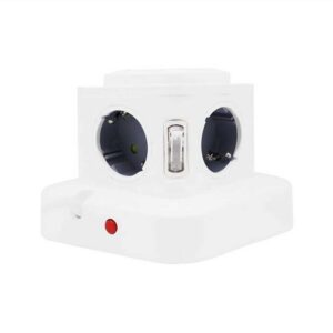 Κάθετο πολύπριζο 4 θέσεων με διακόπτες – Σούκο – 3m (RC-G4P)