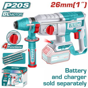 TOTAL ΕΠΑΓΓ. ΠΝΕΥΜΑΤΙΚΟ ΠΙΣΤΟΛΕΤΟ ΜΠΑΤ. Li-ion 20V / 26mm ΧΩΡΙΣ ΜΠΑΤΑΡΙΑ & ΦΟΡΤΙΣΤΗ