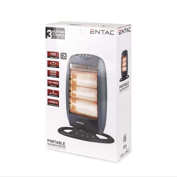 Entac Φορητή Σόμπα Αλογόνου 400/800/1200W (15.003.0025)