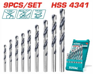 TOTAL ΣΕΤ ΤΡΥΠΑΝΙΑ HSS 9ΤΕΜ (TACSD0095)