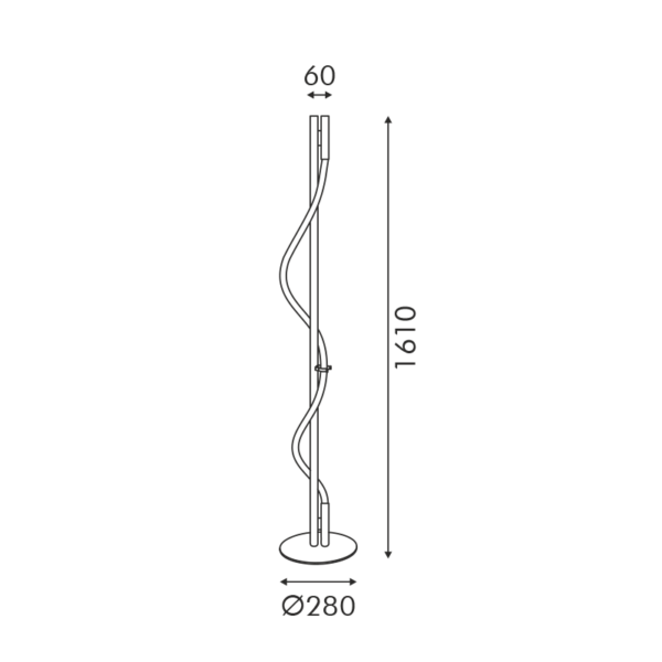 Φ/Σ LED ΔΑΠΕΔΟΥ 20W 3000K 690LM MALPO ΜΕΤΑΛΛΙΚΟ + ΣΙΛΙΚΟΝΗ IP20 D30*H160 (V43178FBK1600)