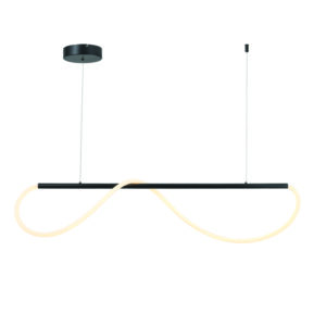 ΚΡΕΜΑΣΤΟ Φ/Σ LED 36W 3000K 2000LM KYMA ΜΑΥΡΟ ΜΕΤ/ΚΟ IP20 120Χ6XΗ215CM (ZM36LEDP120BK)