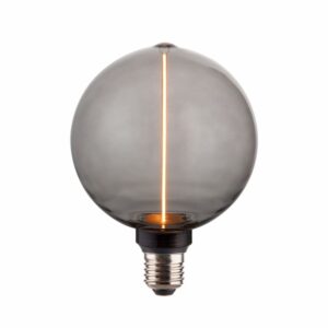 DECO ΛΑΜΠΤΗΡΑΣ ‘PILLAR’ G125 SMOKY GLASS DIMMABLE 3.5W 1800K Ε27 2.0